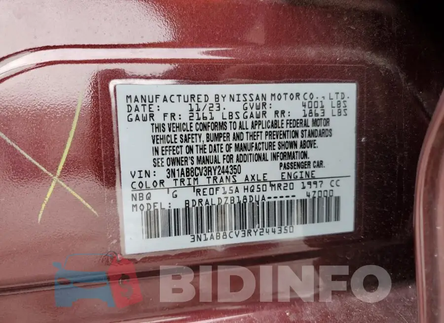 3N1AB8CV3RY244350 Photo# 12