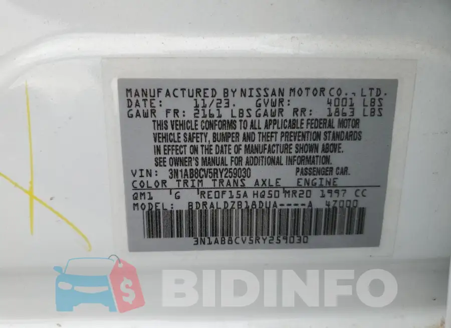 3N1AB8CV5RY259030 Photo# 12