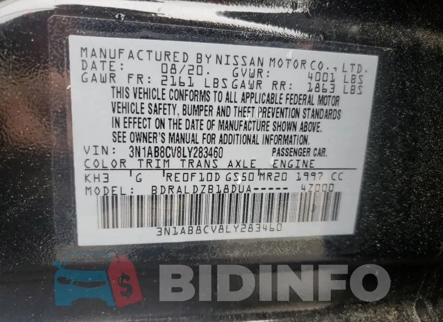 3N1AB8CV8LY283460 Photo# 12