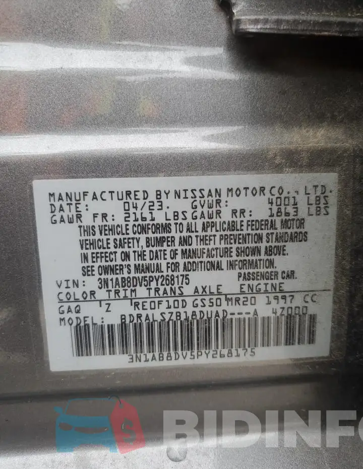 3N1AB8DV5PY268175 Photo# 12