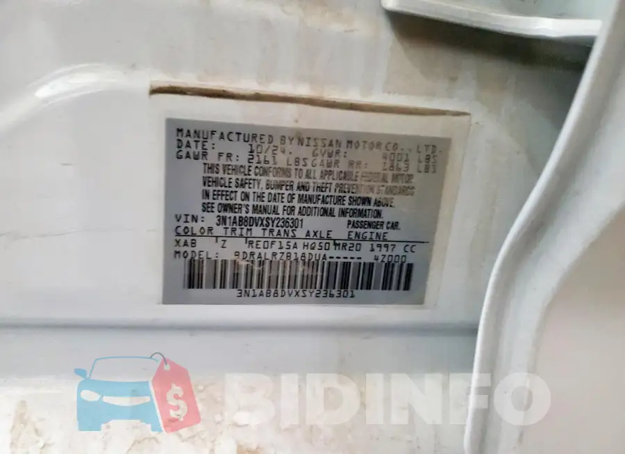 3N1AB8DVXSY236301 Photo# 12