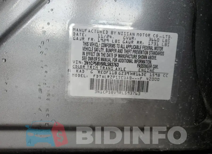 3N1CP5BV9RL593763 Photo# 13