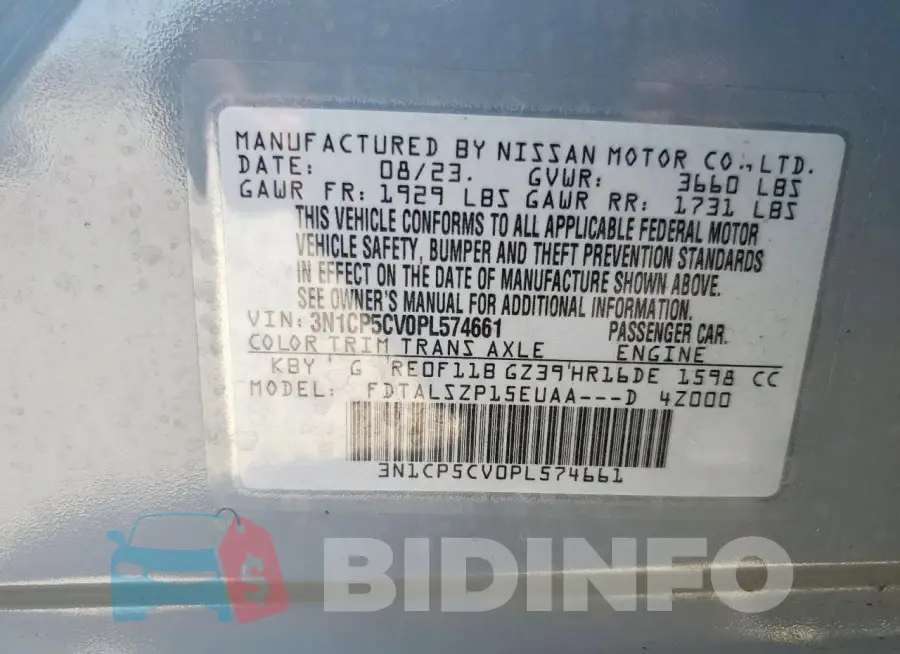 3N1CP5CV0PL574661 Photo# 13