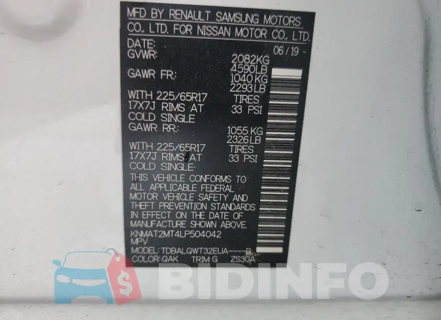 KNMAT2MT4LP504042 Photo# 13