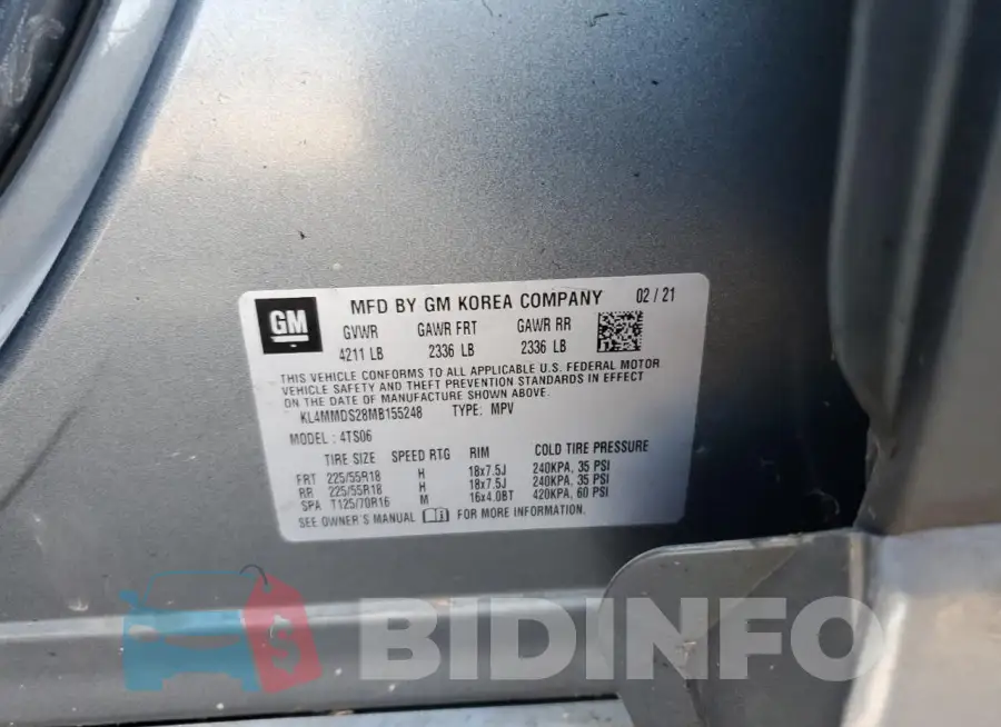 KL4MMDS28MB155248 Photo# 13