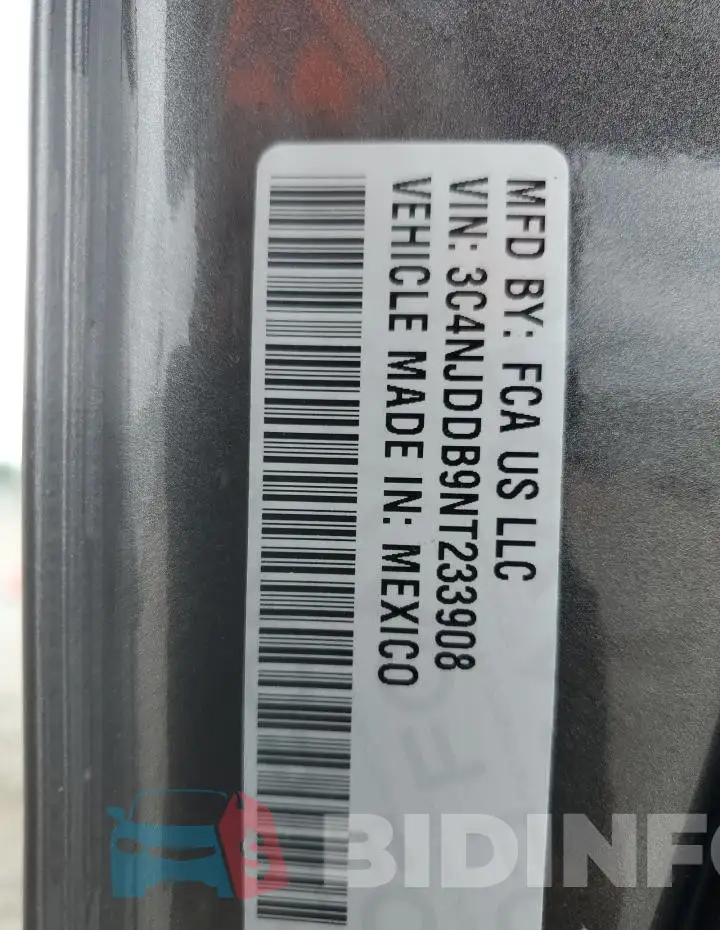 3C4NJDDB9NT233908 Photo# 13