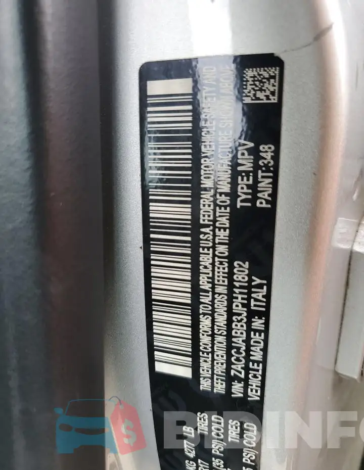 ZACCJABB3JPH11802 Photo# 12
