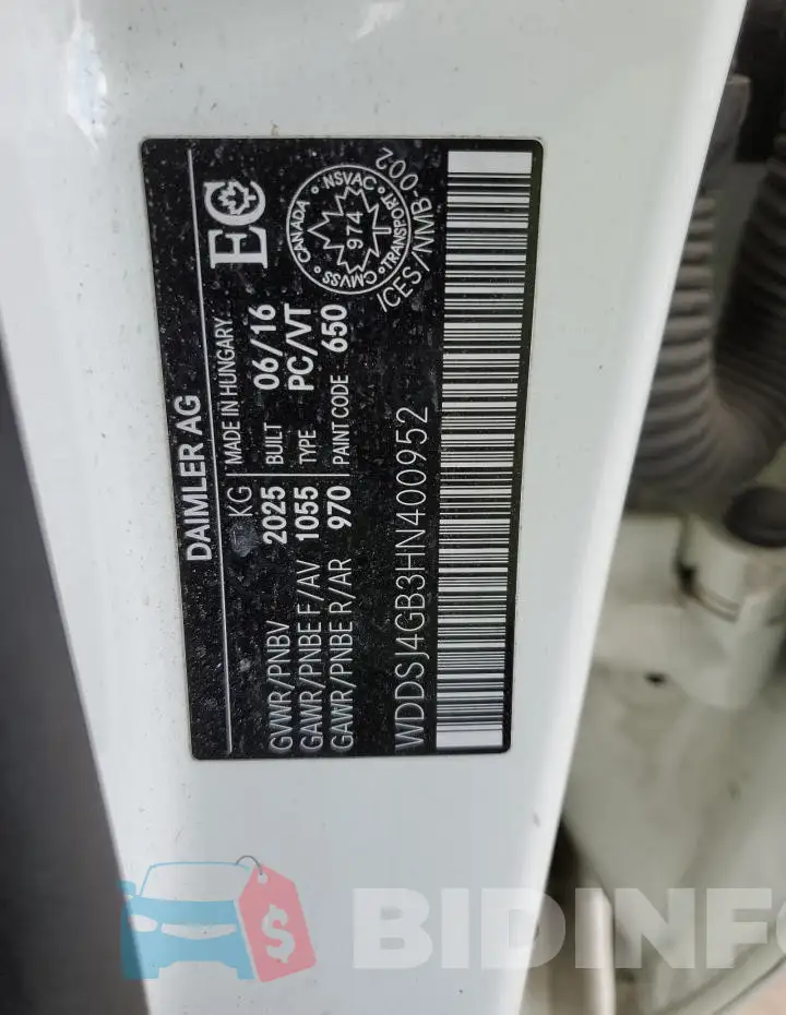 WDDSJ4GB3HN400952 Photo# 12