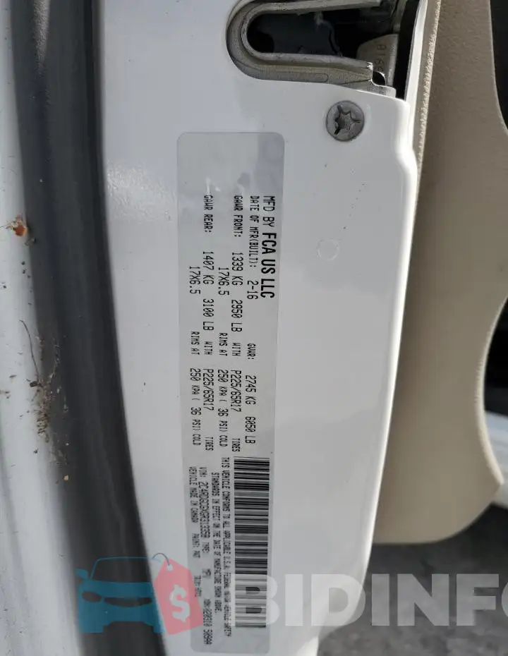 2C4RDGCGXGR313358 Photo# 13