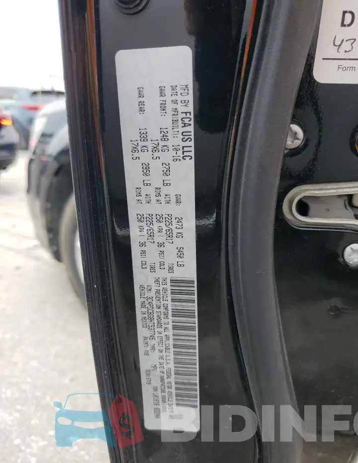 3C4PDCBG8HT537745 Photo# 12