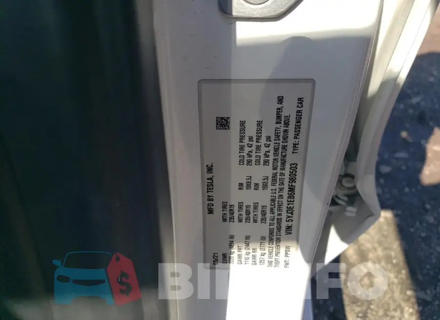 5YJ3E1EB6MF980503 Photo# 12