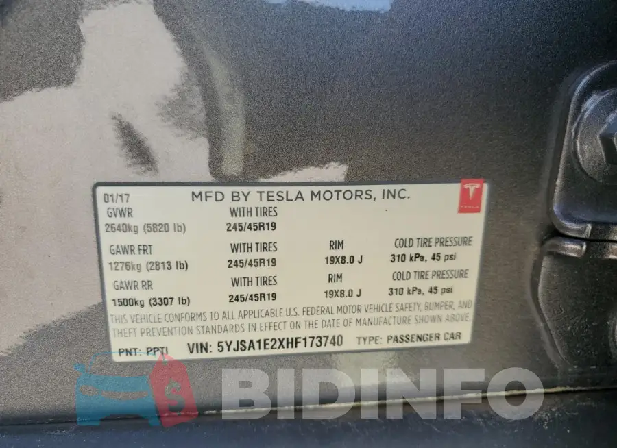 5YJSA1E2XHF173740 Photo# 12