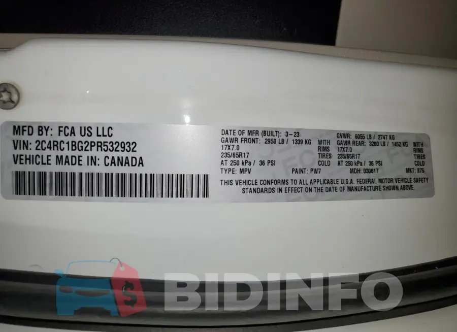 2C4RC1BG2PR532932 Photo# 13