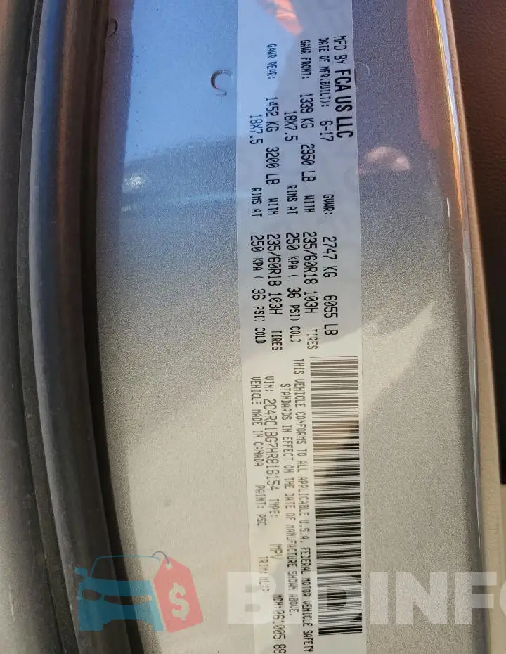 2C4RC1BG7HR816154 Photo# 13