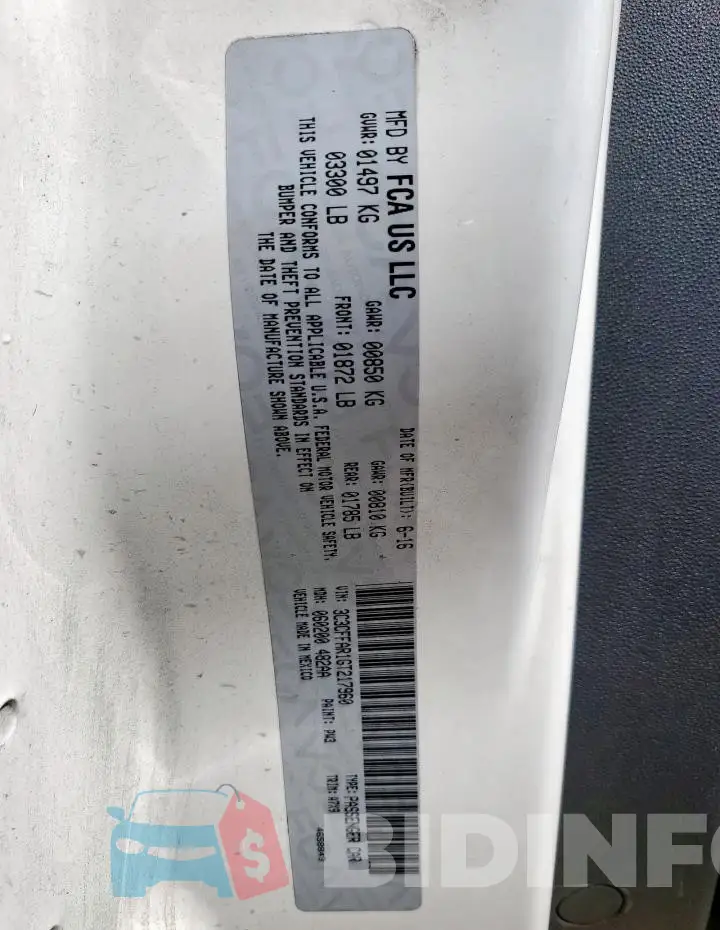3C3CFFAR1GT217960 Photo# 13