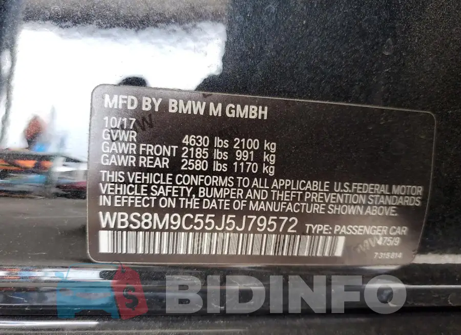 WBS8M9C55J5J79572 Photo# 12
