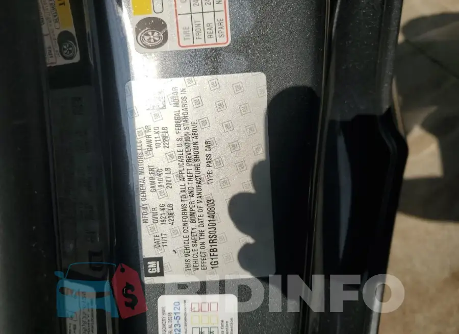 1G1FB1RS0J0140803 Photo# 12