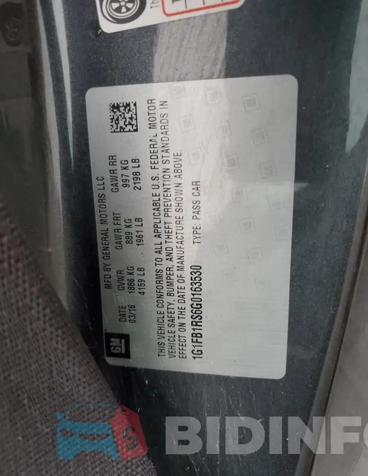 1G1FB1RS6G0163530 Photo# 12