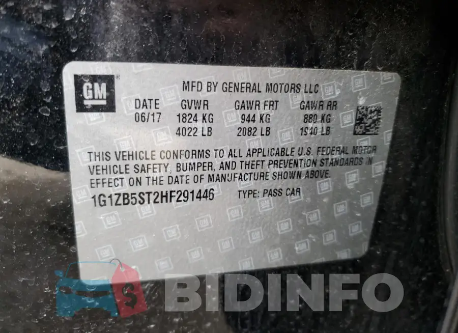 1G1ZB5ST2HF291446 Photo# 12