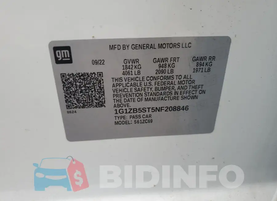 1G1ZB5ST5NF208846 Photo# 13