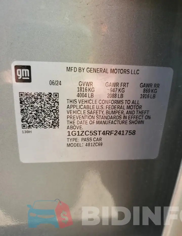 1G1ZC5ST4RF241758 Photo# 12
