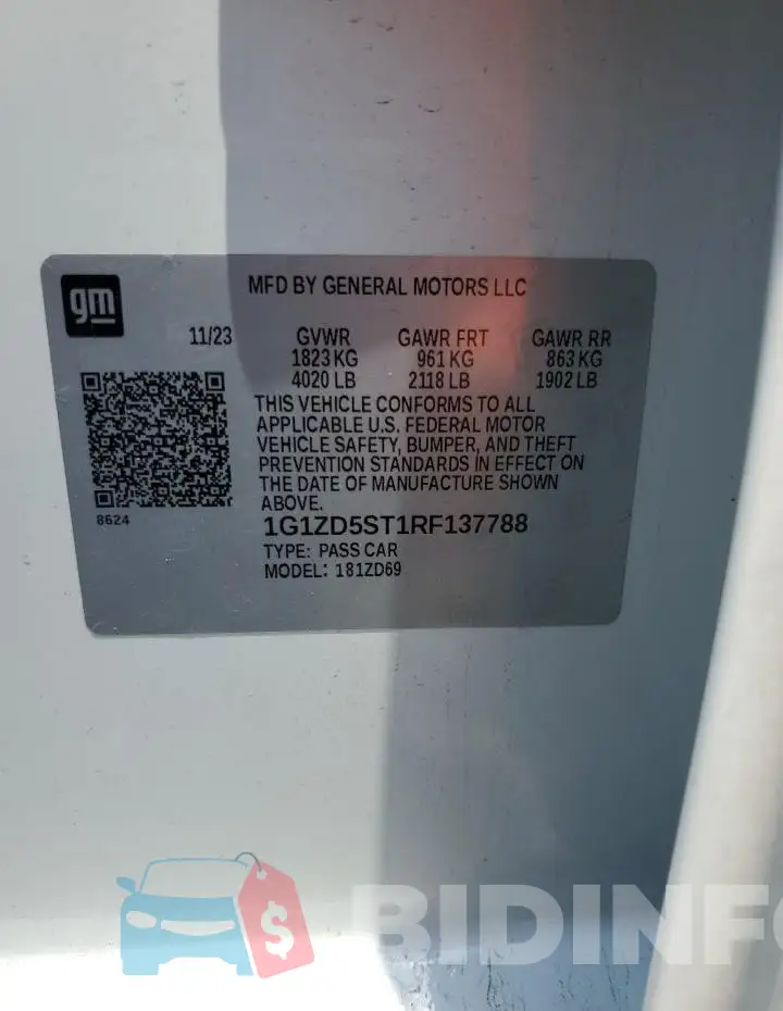 1G1ZD5ST1RF137788 Photo# 13