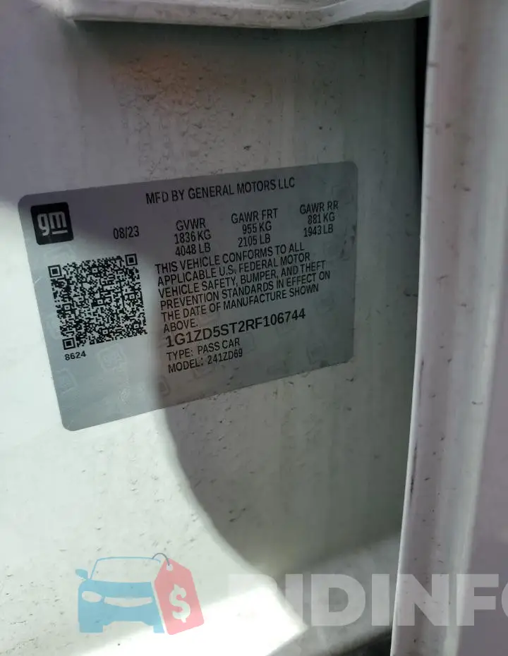 1G1ZD5ST2RF106744 Photo# 12