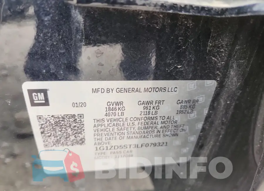 1G1ZD5ST3LF079321 Photo# 12