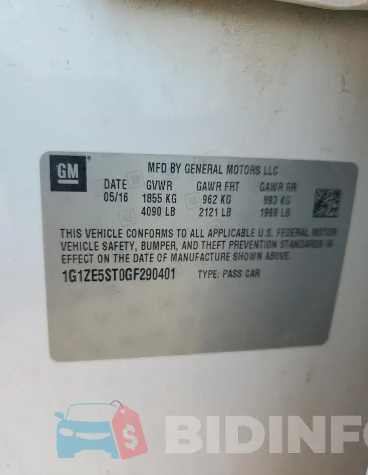 1G1ZE5ST0GF290401 Photo# 12
