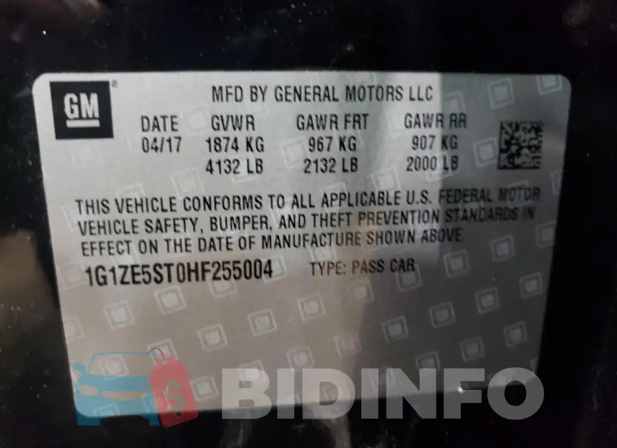 1G1ZE5ST0HF255004 Photo# 12
