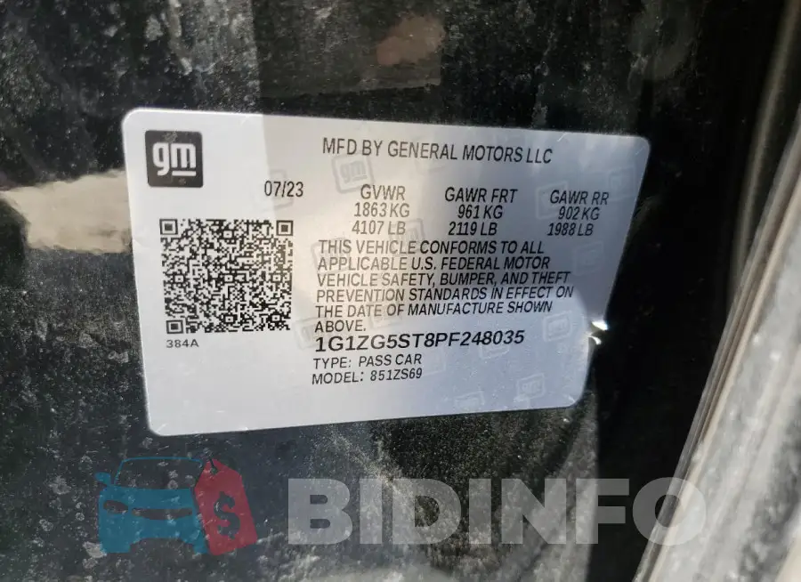 1G1ZG5ST8PF248035 Photo# 12