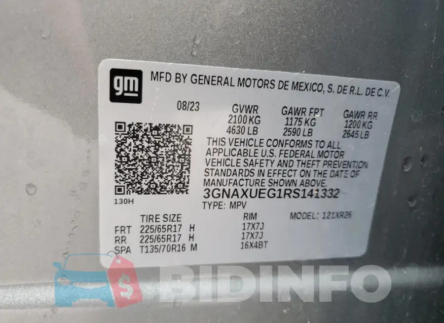 3GNAXUEG1RS141332 Photo# 14