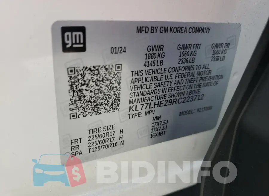 KL77LHE29RC223712 Photo# 12