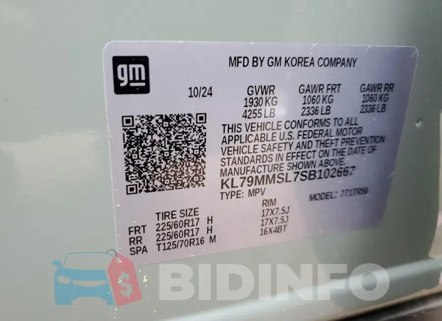 KL79MMSL7SB102667 Photo# 14