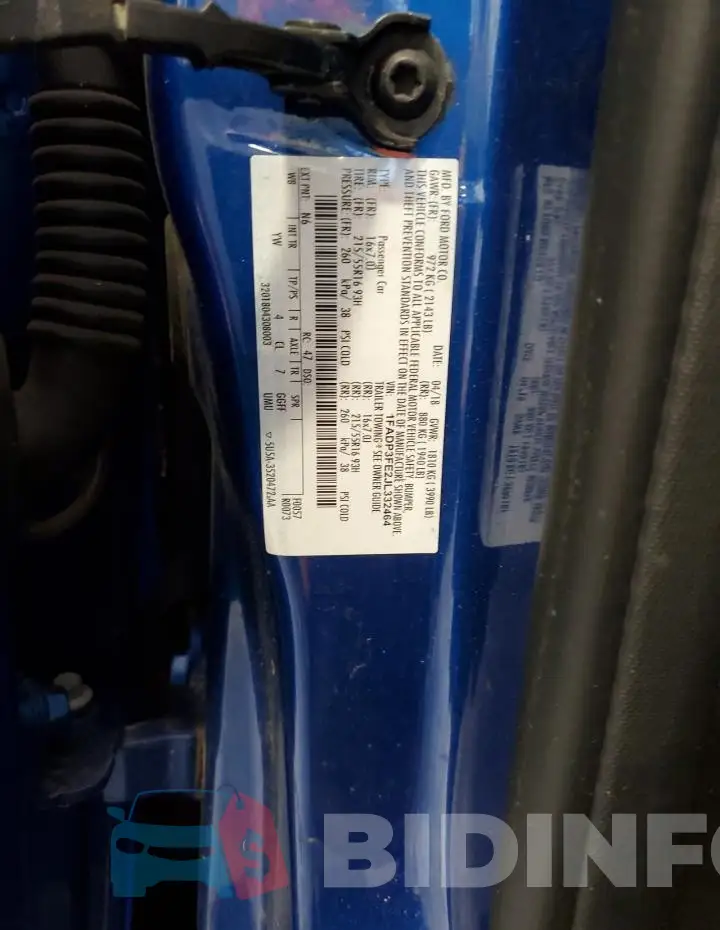 1FADP3FE2JL332464 Photo# 12