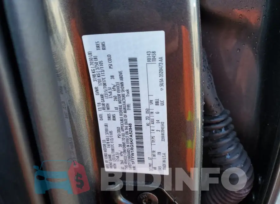 1FTFW1RG5KFA52948 Photo# 12