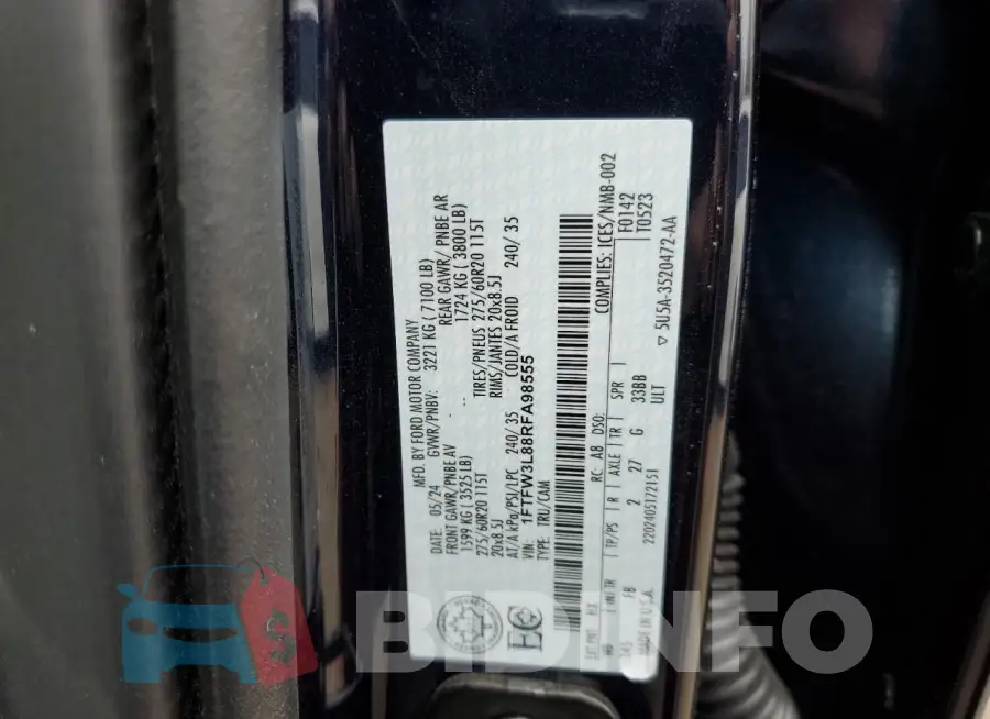 1FTFW3L88RFA98555 Photo# 12
