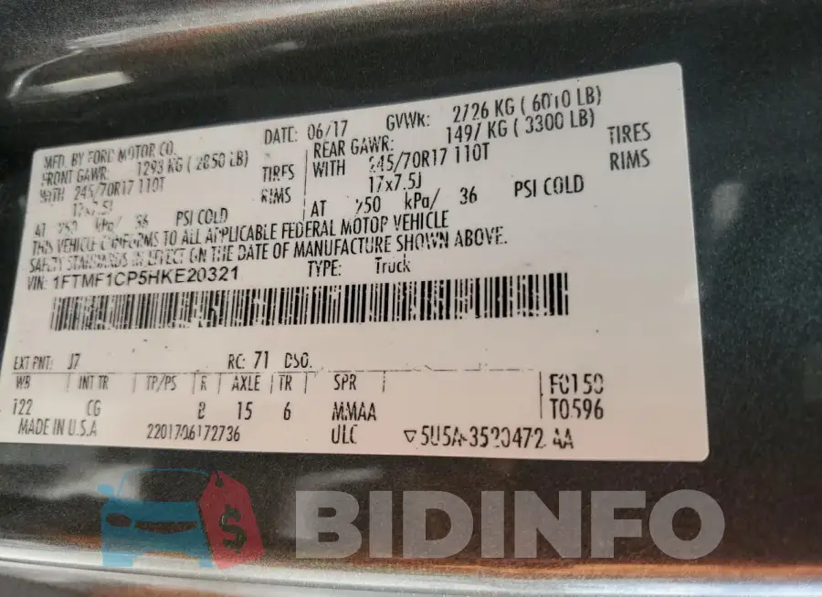 1FTMF1CP5HKE20321 Photo# 12