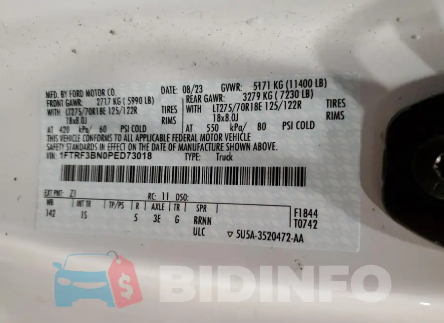 1FTRF3BN0PED73018 Photo# 12