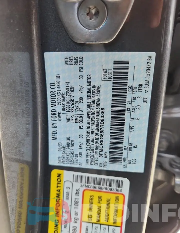 3FMCR9G68PRD83368 Photo# 13