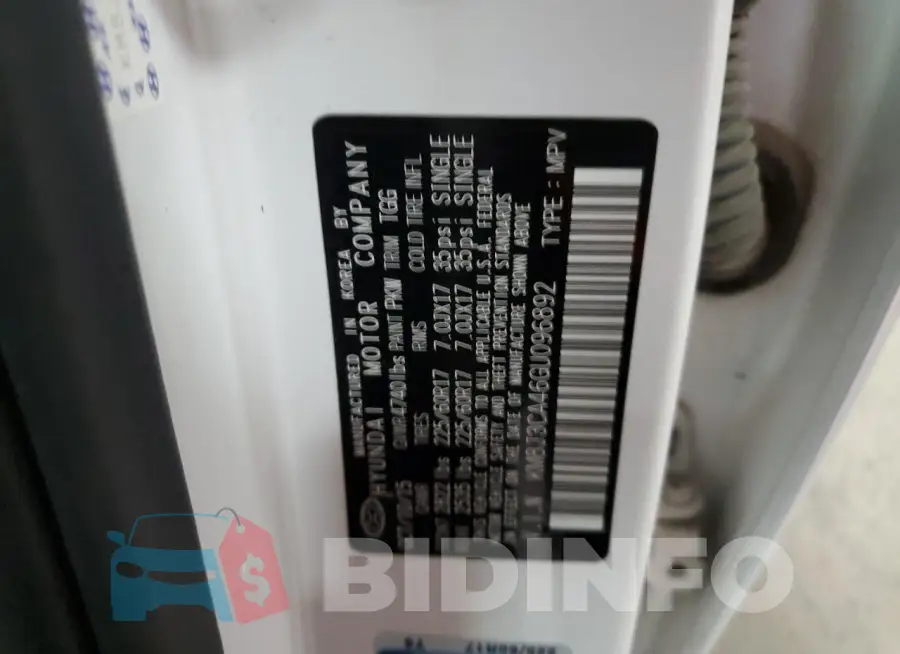 KM8J3CA46GU096892 Photo# 13