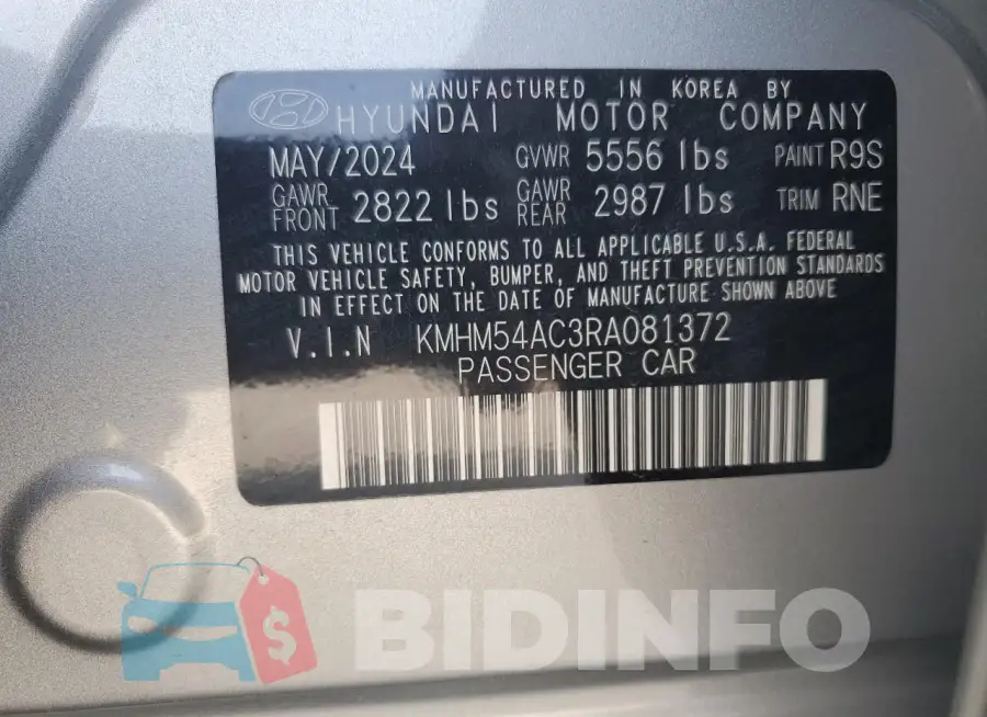 KMHM54AC3RA081372 Photo# 13