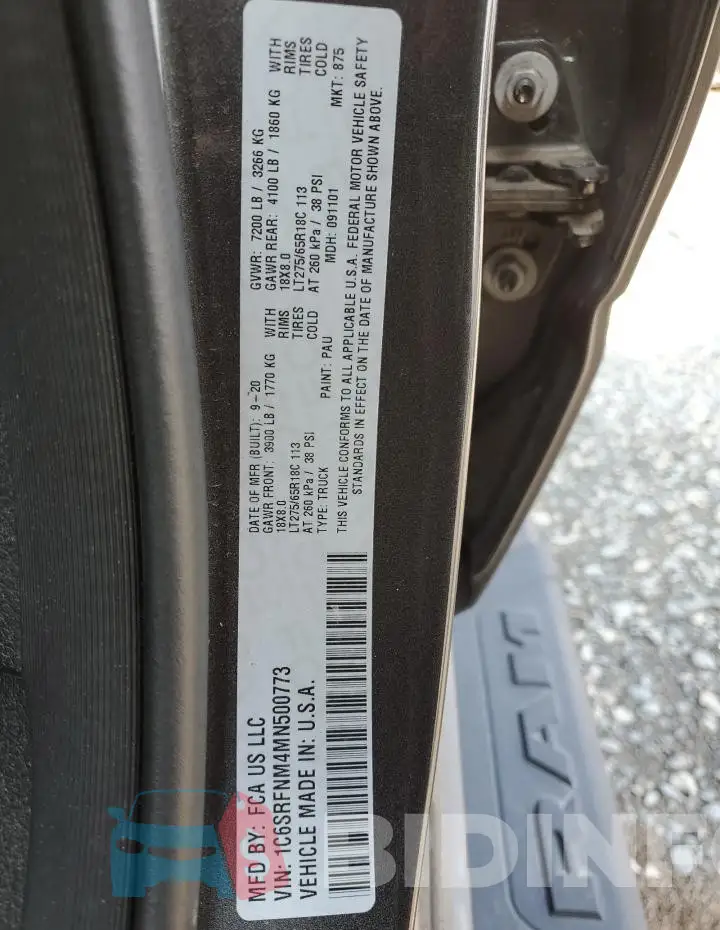 1C6SRFNM4MN500773 Photo# 12