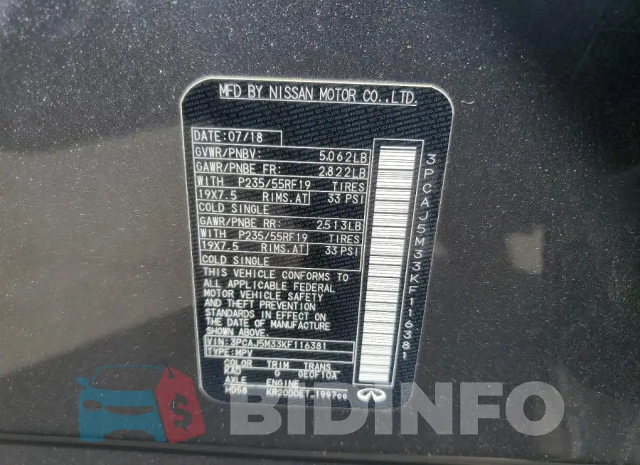 3PCAJ5M33KF116381 Photo# 14