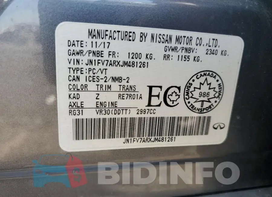 JN1FV7ARXJM481261 Photo# 12