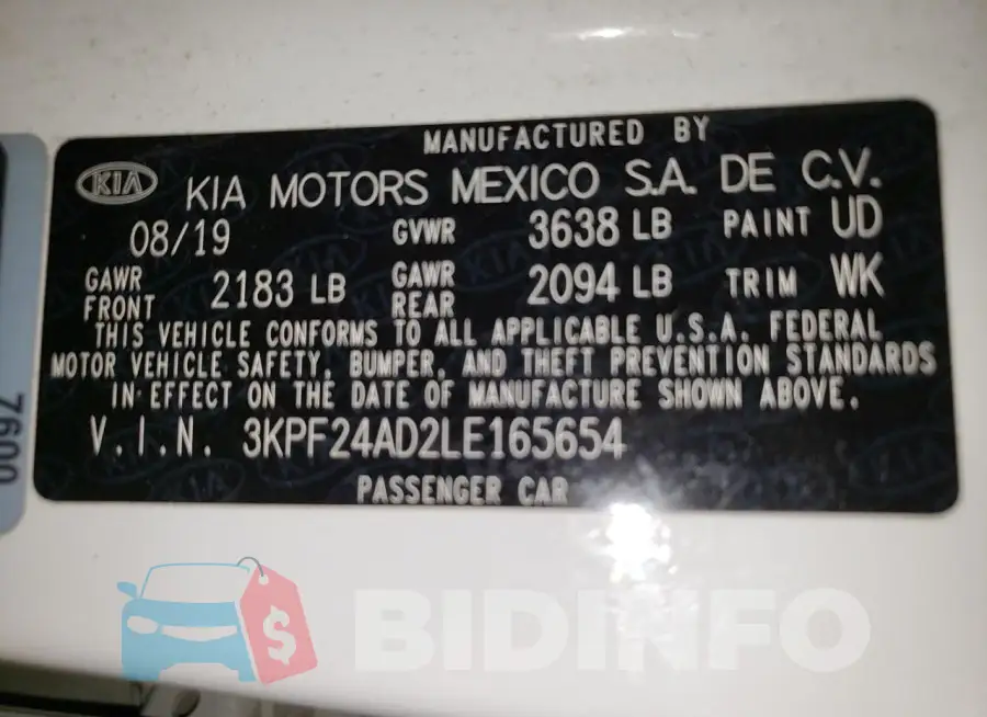 3KPF24AD2LE165654 Photo# 12