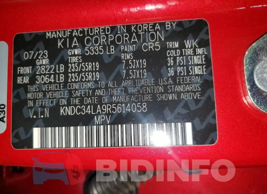 KNDC34LA9R5614058 Photo# 14