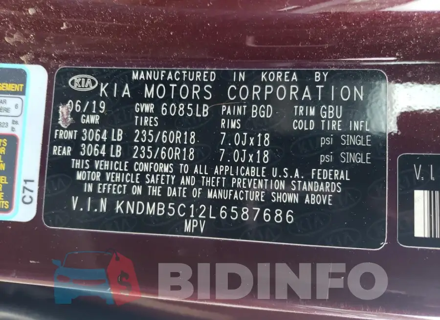 KNDMB5C12L6587686 Photo# 12