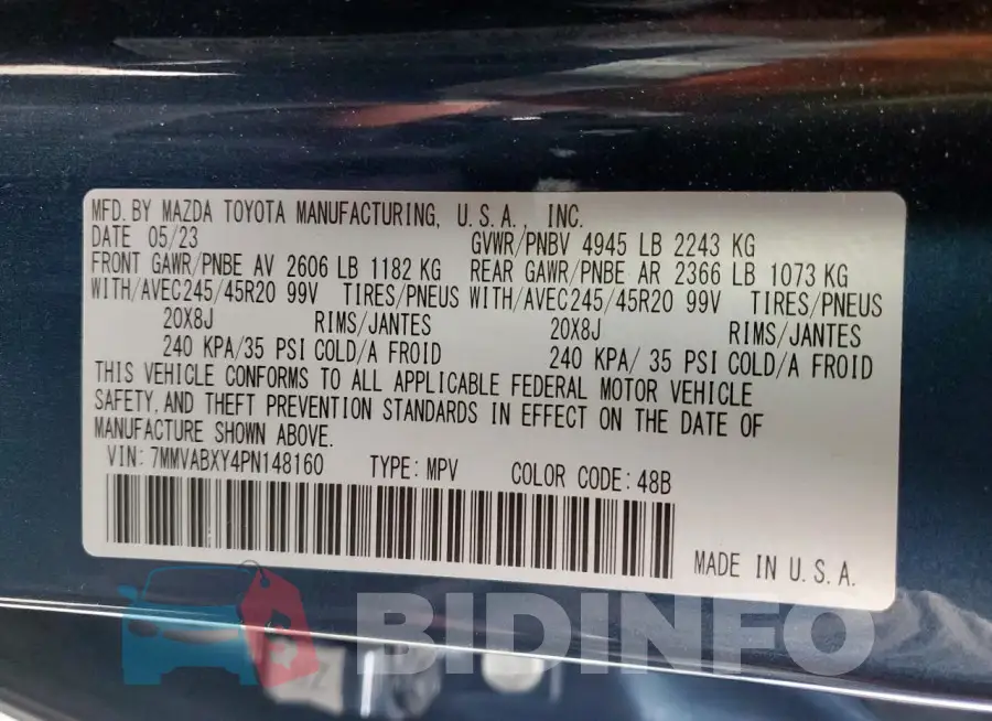 7MMVABXY4PN148160 Photo# 14