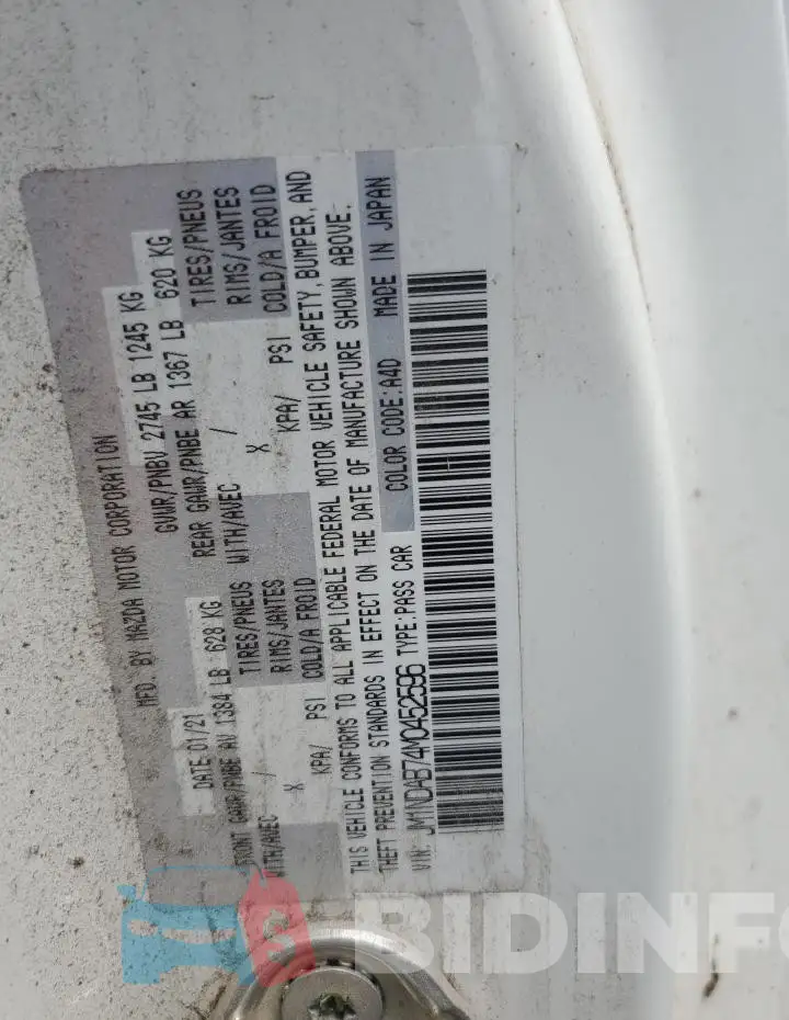 JM1NDAB74M0452596 Photo# 12